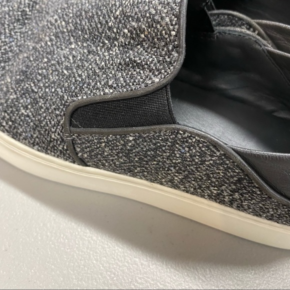 Vince Sneaker Slide Gray Blue White Faux Leather - Picture 4 of 6